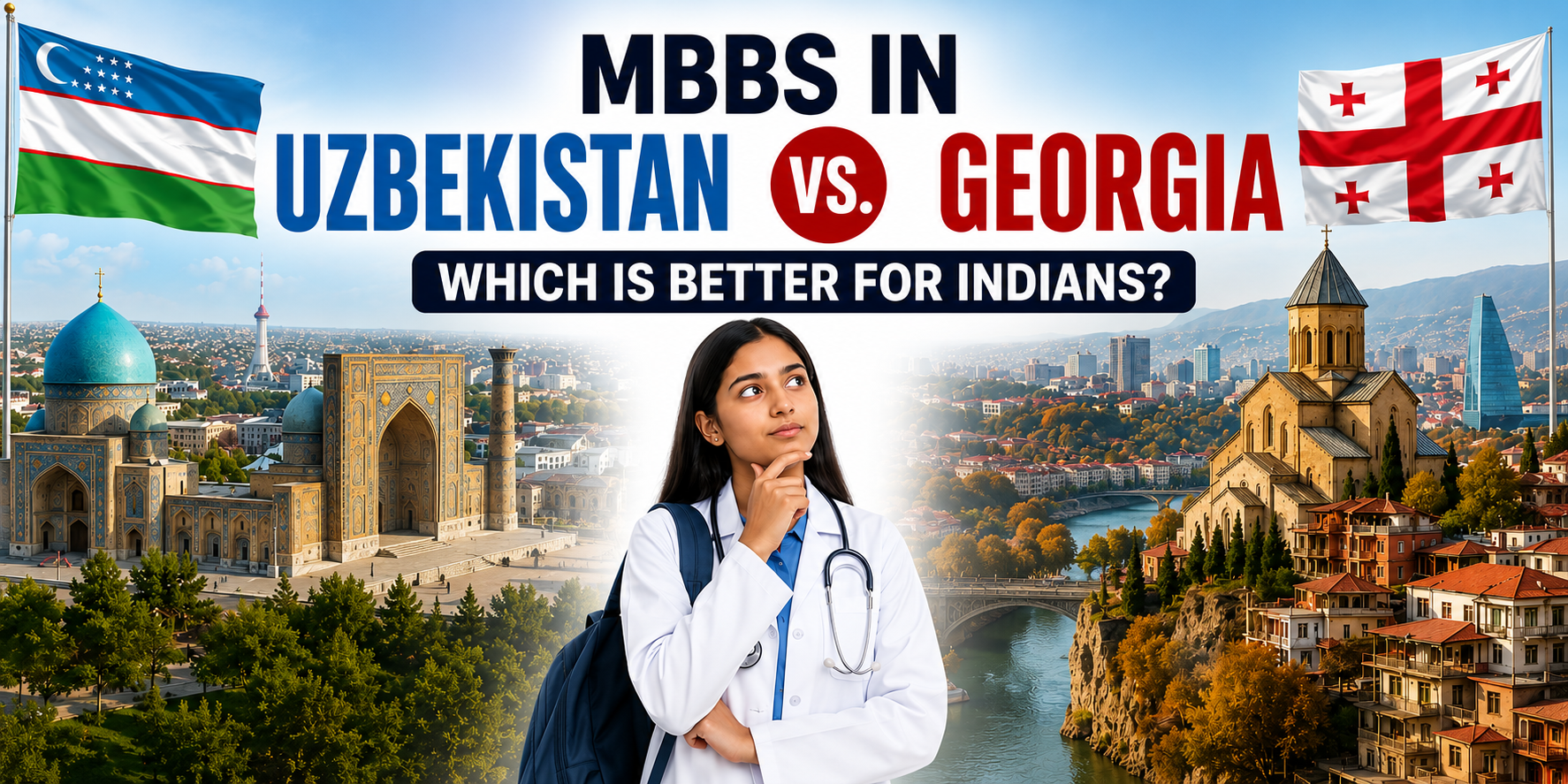 MBBS in Uzbekistan vs. Georgia: Which is better for Indians?